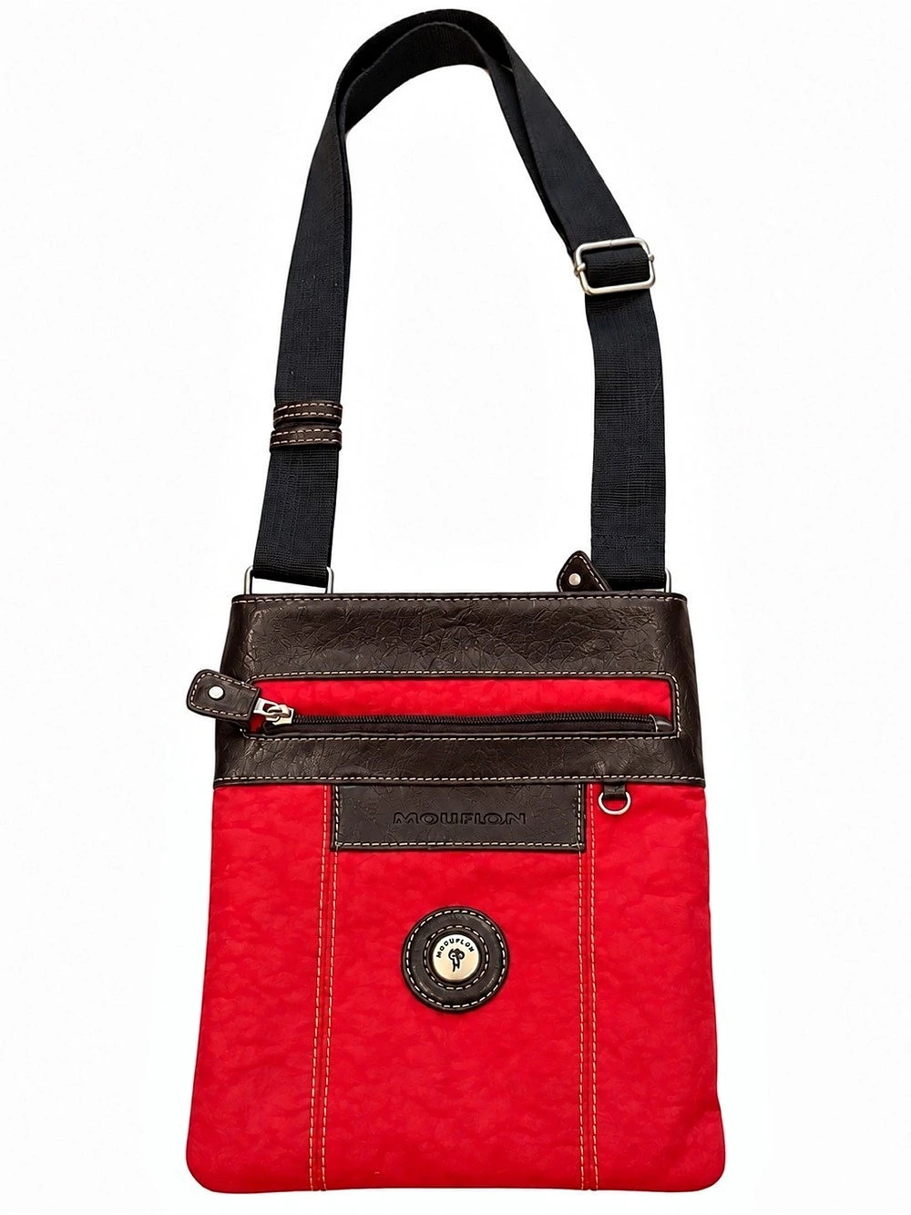 MOUFLON Augusta Crossbody Bag Red & Brown